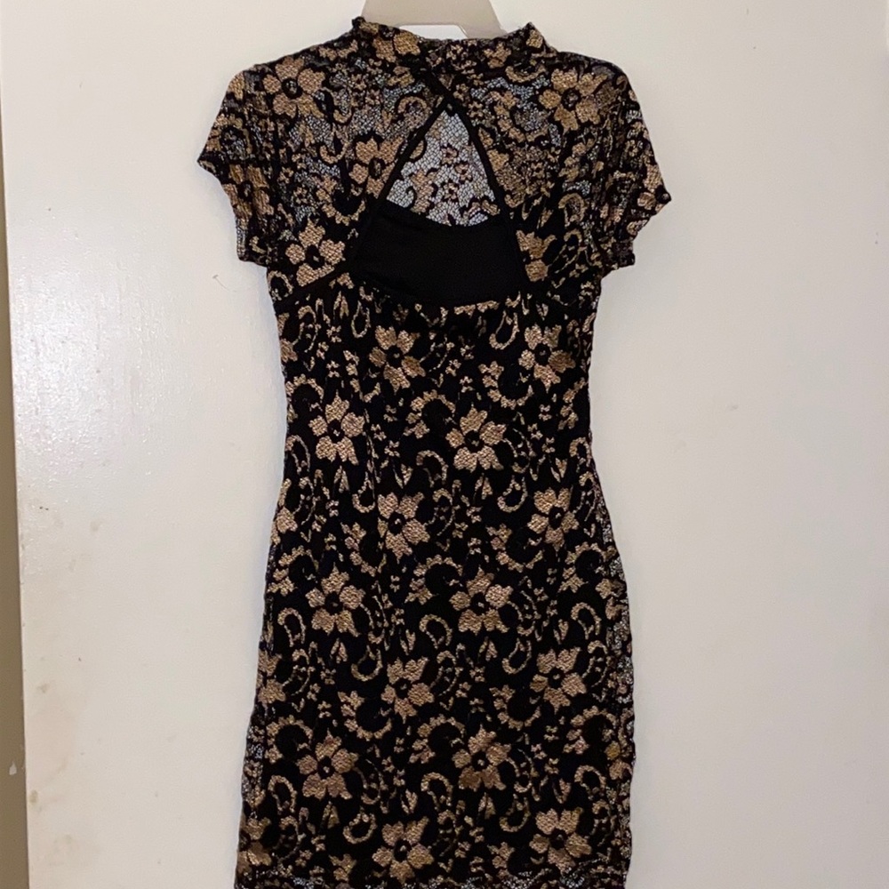 NEW amazing bodycon flower print lace dress